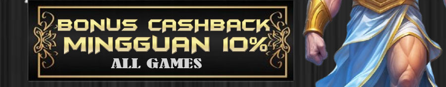 BONUS CASHBACK MINGGUAN 10%